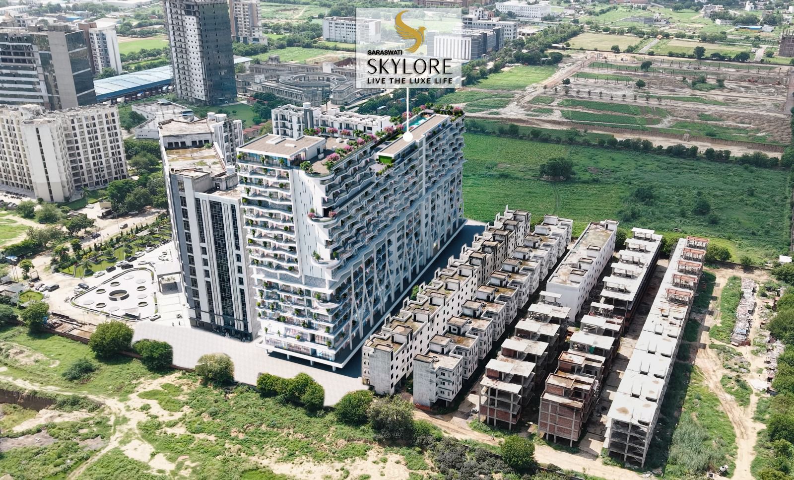 Saraswati Skylore aerial view